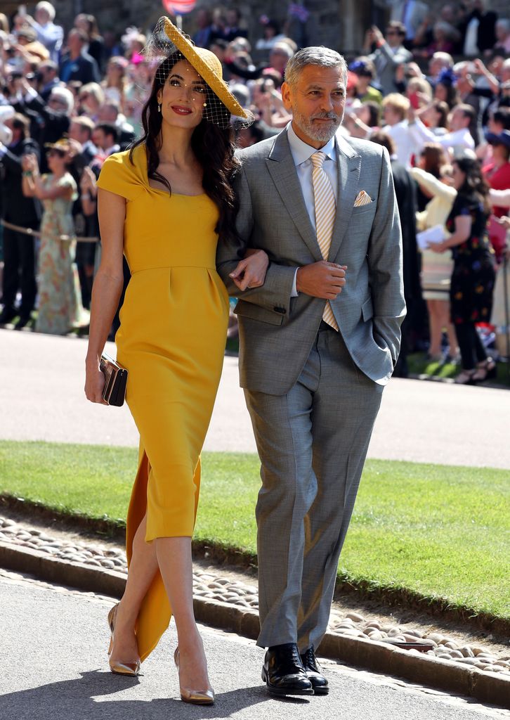 Yellow is certainly Amal's colour - and the look reminded us of the iconic Stella McCartney design that put the canary colour back on the map