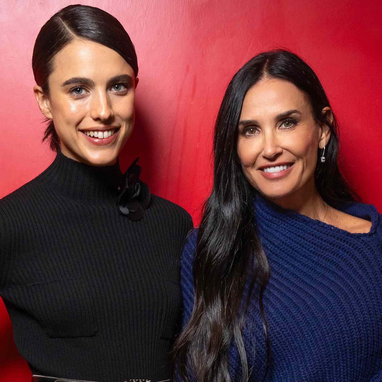 Margaret Qualley and Demi Moore london 08 27 24