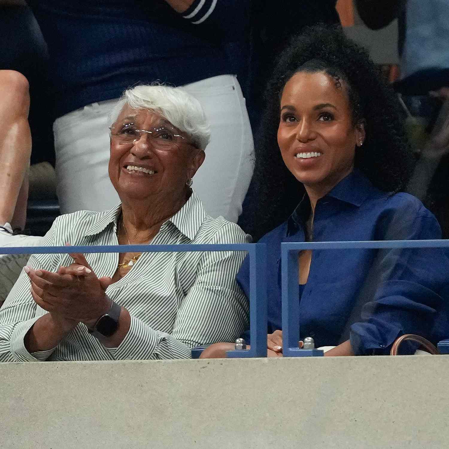 Valerie Washington and Kerry Washington US open tennis 08 26 24