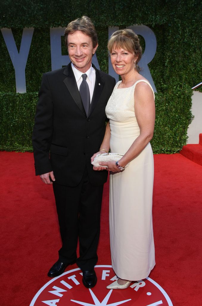 Martin Short and wife Nancy Dolman arrive at the 2009 Vanity Fair Oscar Party hosted by Graydon Carter held at the Sunset Tower on February 22, 2009 in West Hollywood, California.