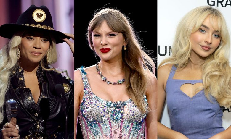 Beyonce, Taylor Swift and Sabrina Carpenter split