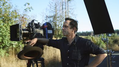 Giovanni Ribisi on the set of