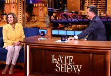 The Late Show with Stephen Colbert and guest Speaker Emerita Nancy Pelosi during Tuesday’s August 20, 2024 show