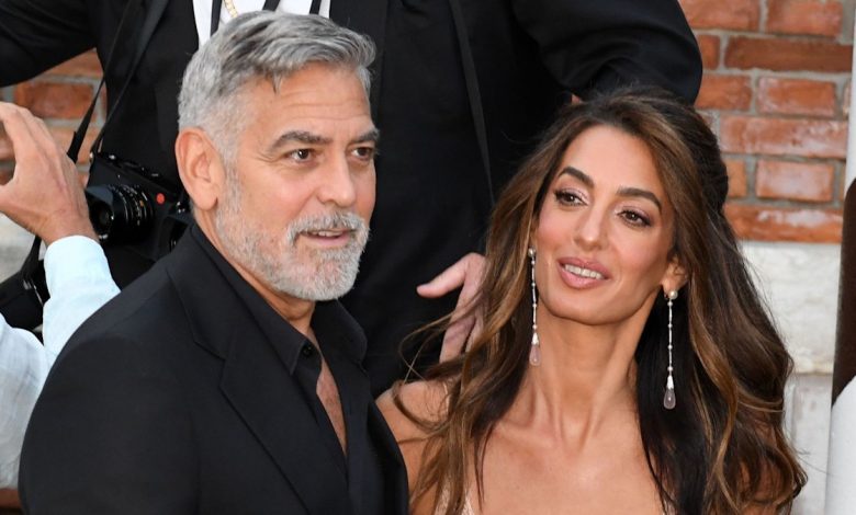 Amal Clooney looks unbelievable in mini dress as she recreates her most famous look with husband George