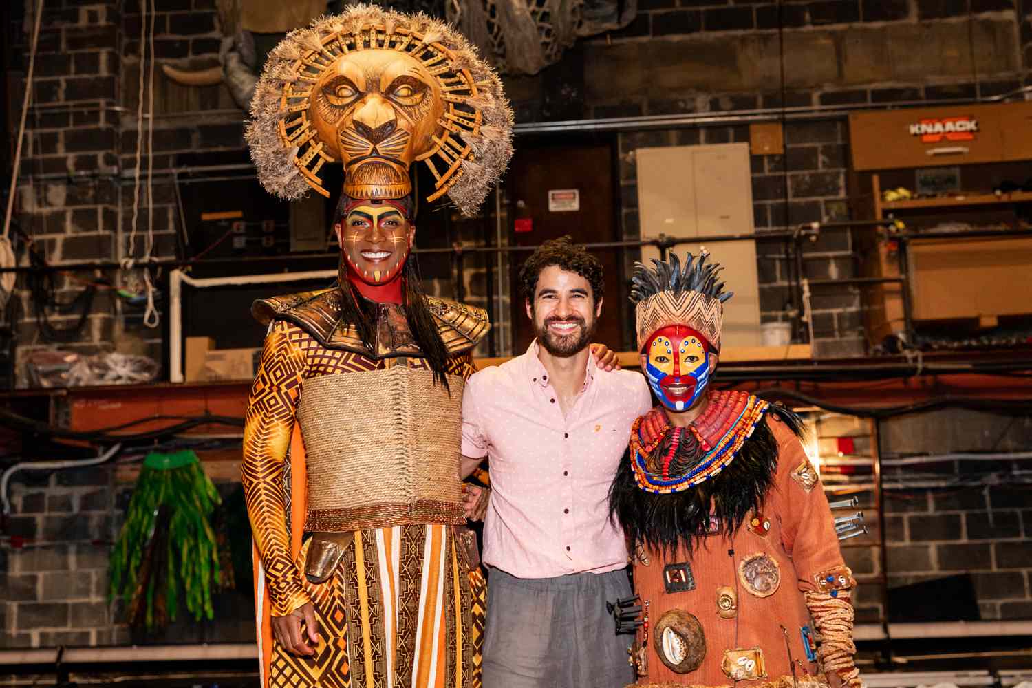 Darren Criss at The Lion King on Broadway, Sunday, August 25