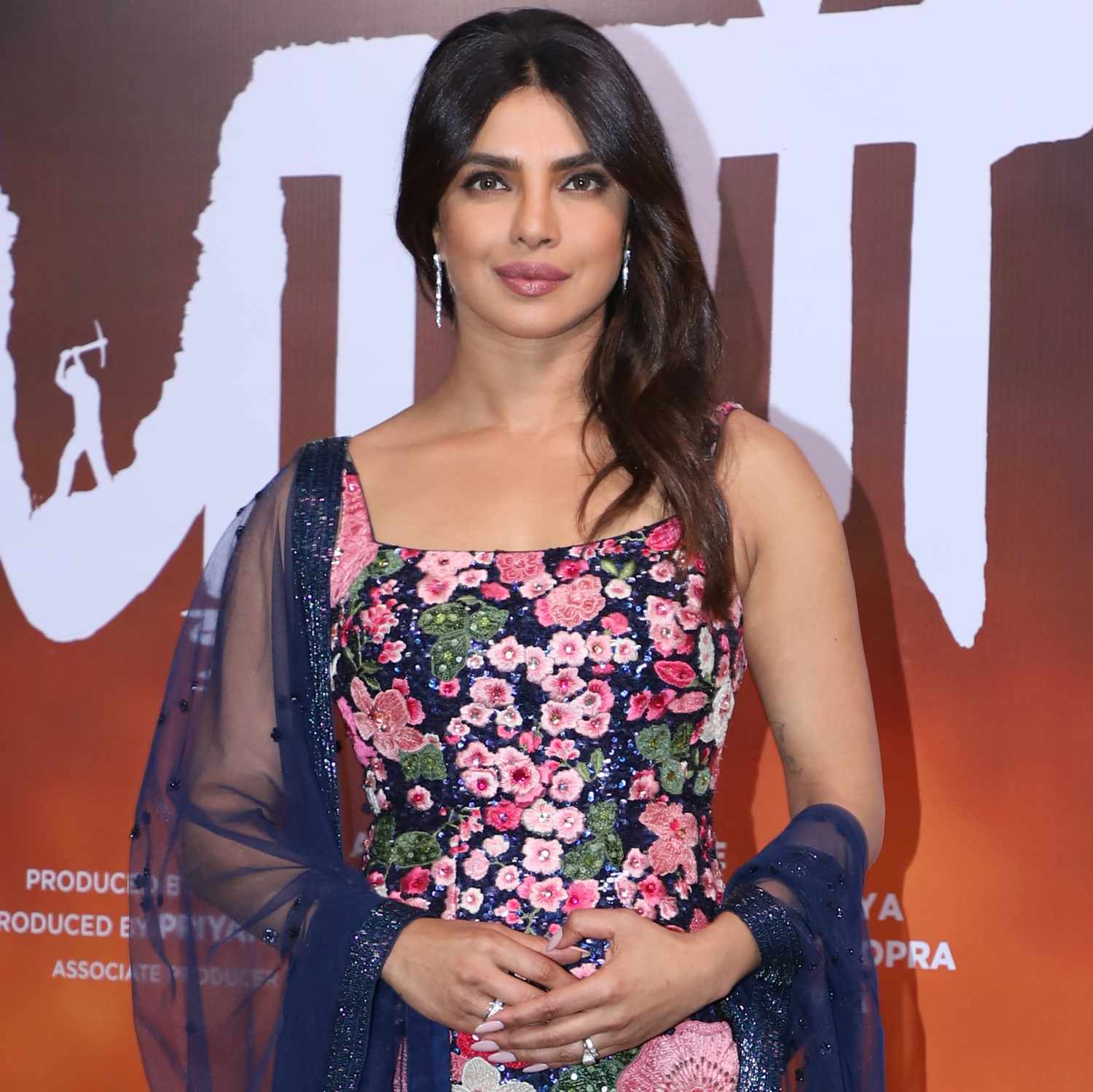 Priyanka Chopra Jonas attends the 'Paani' Marathi film photocall on August 26, 2024 in Mumbai, India.