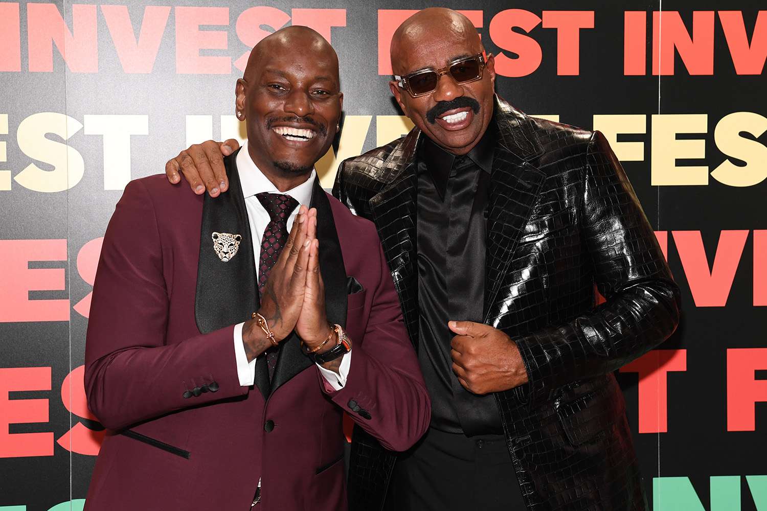 Tyrese Gibson and Steve Harvey atlanta 08 25 24