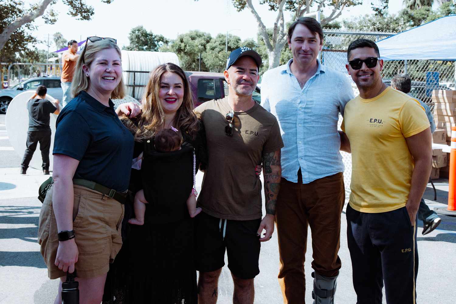 Wilmer Valderrama attends Beautification Ruck hosted by E.P.U and Howard Martin Richardson Veterans VFW Post 5394 in Compton, CA on August 25, 2024