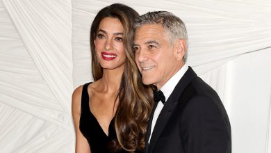 Amal Clooney oozes glamour in slinky gothic gown ahead of surprise secret getaway