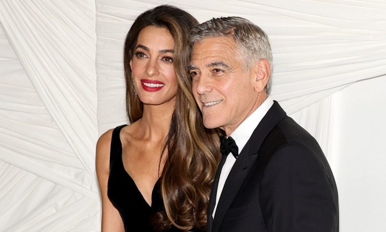 Amal Clooney oozes glamour in slinky gothic gown ahead of surprise secret getaway