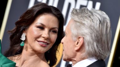 Catherine Zeta-Jones wows in skinny jeans during romantic getaway with husband Michael