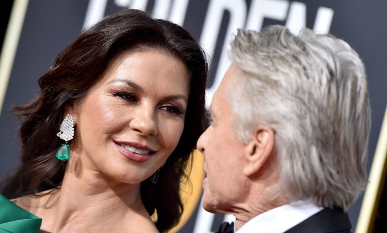 Catherine Zeta-Jones wows in skinny jeans during romantic getaway with husband Michael