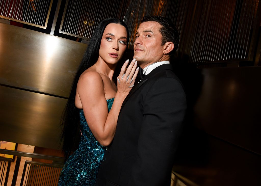 Katy Perry and Orlando Bloom at the Kering Caring for Women Dinner during New York Ready to Wear Fashion Week held at The Pool on September 9, 2024 in New York, New York