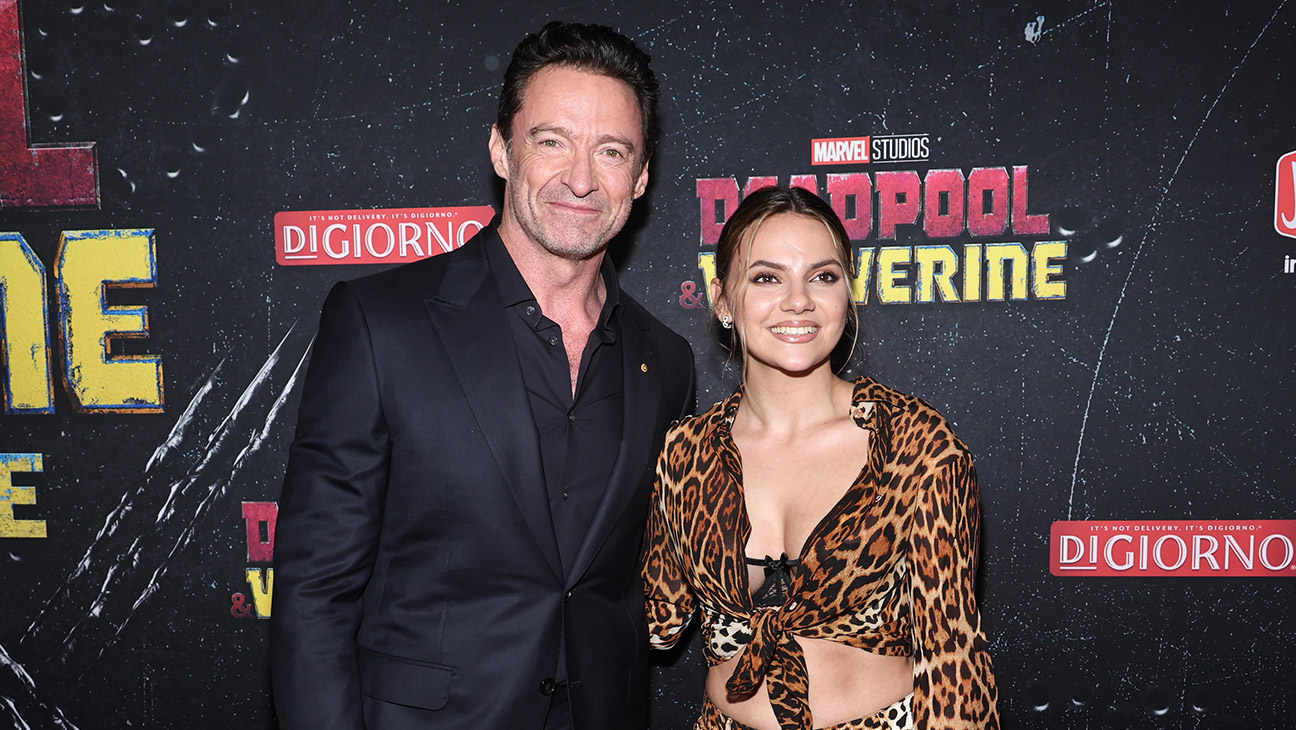 Hugh Jackman and Dafne Keen attend the Deadpool and Wolverine World Premiere at the David H. Koch Theater on July 22, 2024 in New York City.