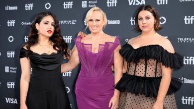 Stevie Jean, Rebel Wilson and Natalie Abbott at premiere of