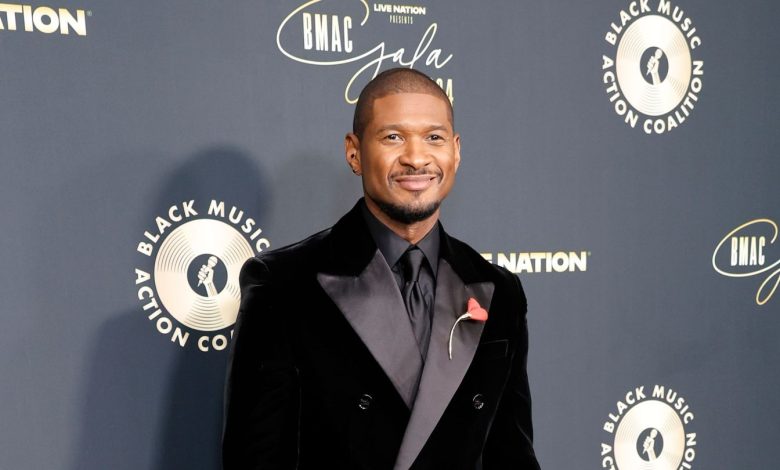 Usher attends the 2024 Black Music Action Coalition Gala at The Beverly Hilton