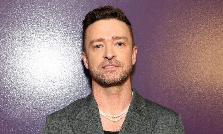 Justin Timberlake attends the 2024 iHeartRadio Music Awards at Dolby Theatre in Los Angeles, California on April 01, 2024.