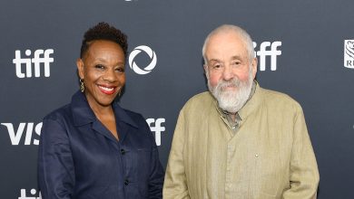 Marianne Jean-Baptiste and Mike Leigh