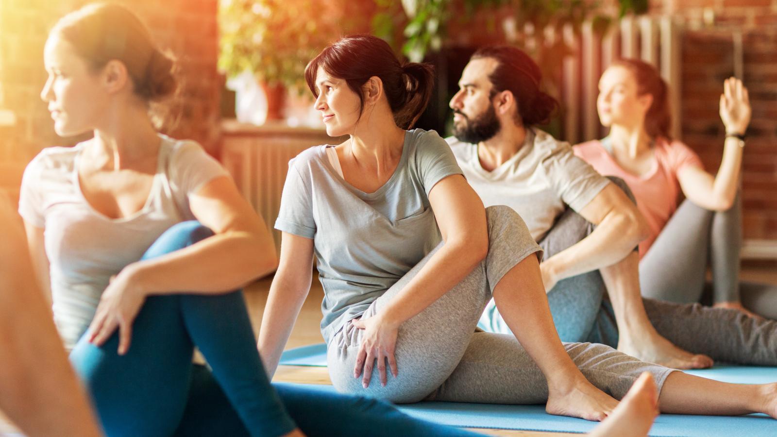 Seated spinal twist