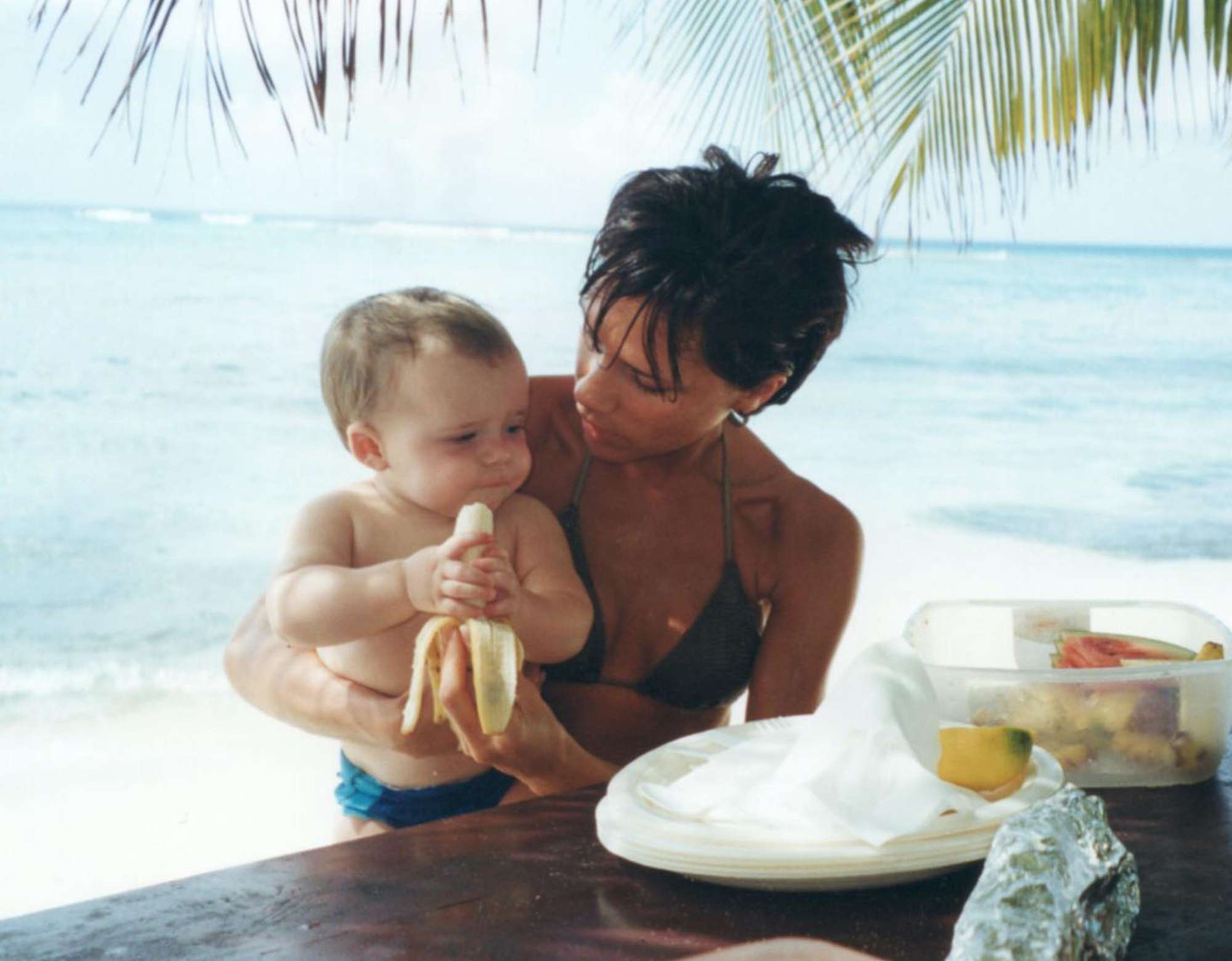 Victoria and Brooklyn Beckham