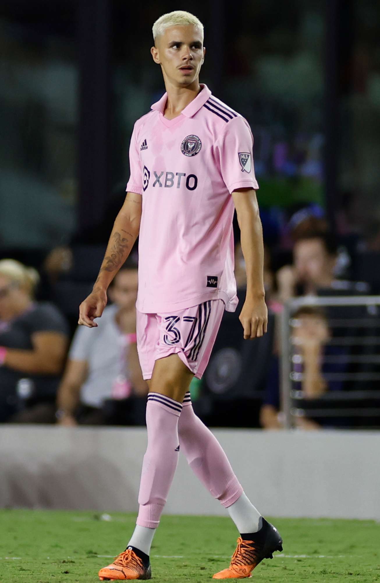 Romeo Beckham (37) during the preseason friendly between FC Barcelona and Inter Miami CF on July 19, 2022 at DRV PNK Stadium in Fort Lauderdale, Fl