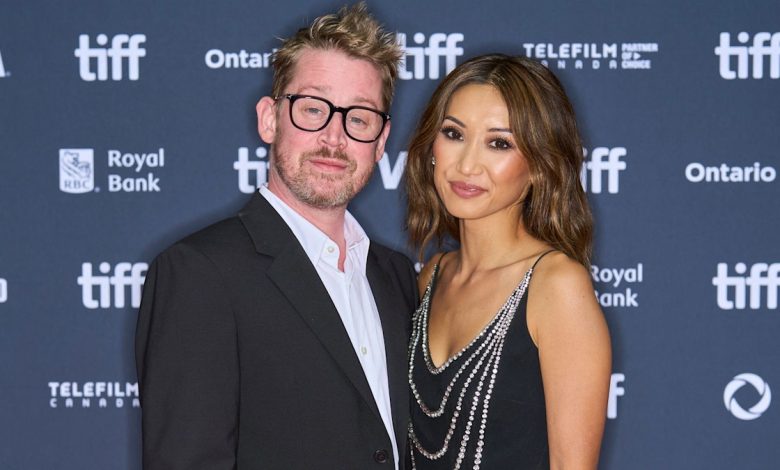 Macaulay Culkin looks besotted with fiancée Brenda Song in rare loved-up appearance