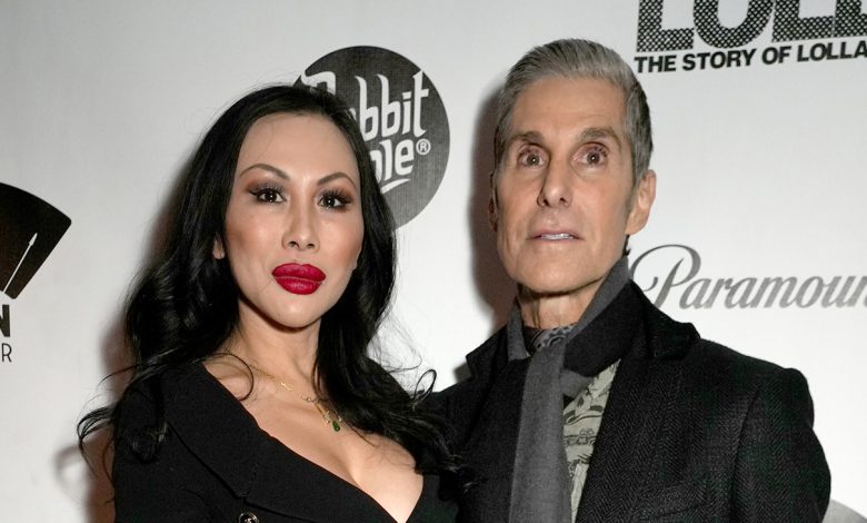 Etty Lau Farrell and Perry Farrell in January 2024