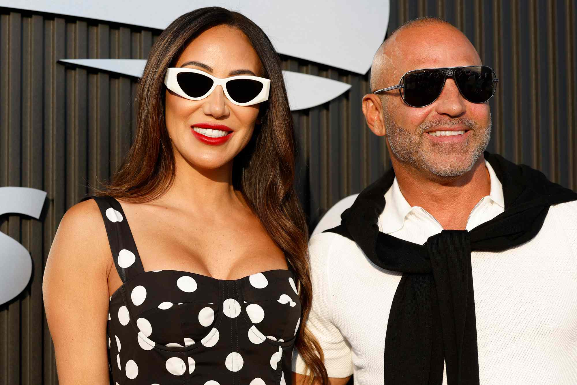 Melissa Gorga and Joe Gorga arrive on the blue carpet at the 2024 US Open on Monday, Aug. 26, 2024 in Flushing, NY. 