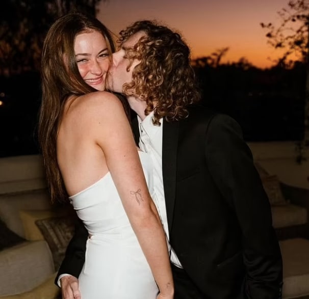 The adoring couple got engaged on Sunday in front of family