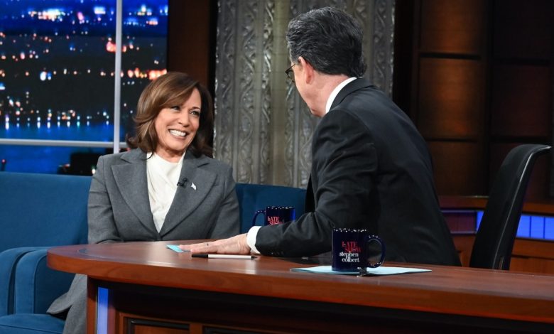 Kamala Harris to Visit ‘The Late Show With Stephen Colbert’ Tuesday