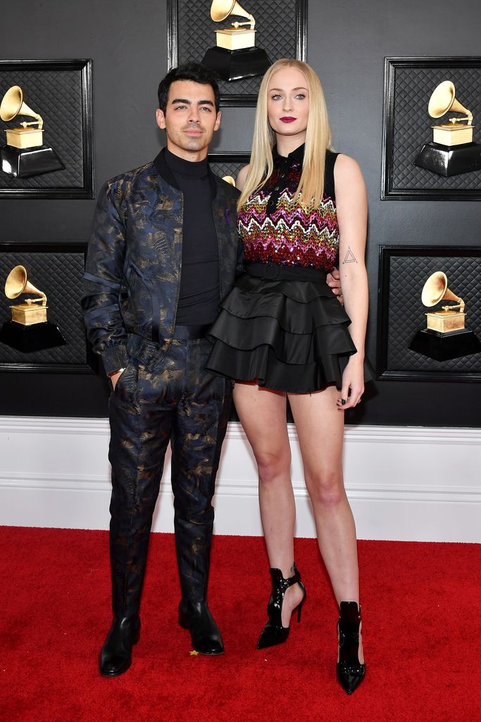 Joe Jonas and Sophie Turner attend the 62nd Annual GRAMMY Awards at Staples Center on January 26, 2020 in Los Angeles, California