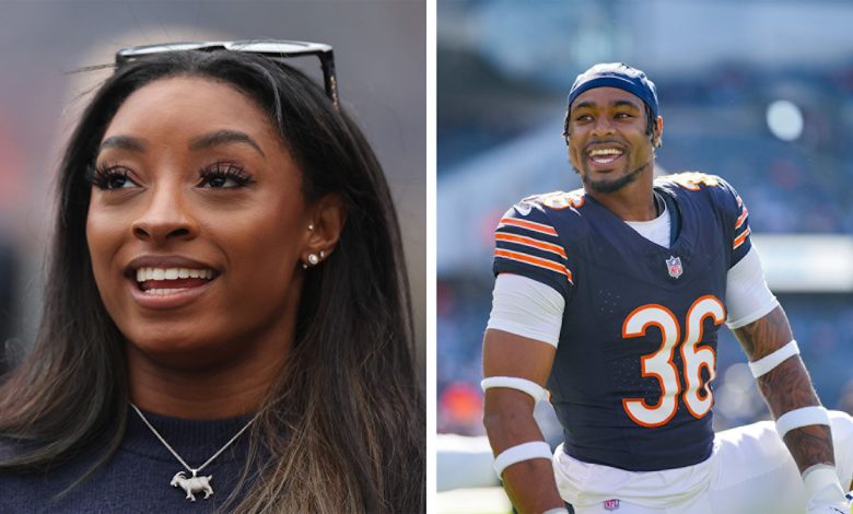 Simone Biles' husband Jonathan Owens impresses his wife as he follows in her footsteps