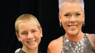 Pink's husband Carey Hart shows support for her and daughter Willow as they take the stage together