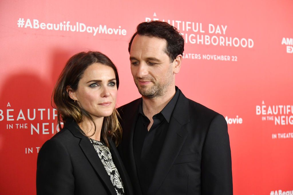 Matthew stares lovingly at Keri on the red carpet at a New York screening