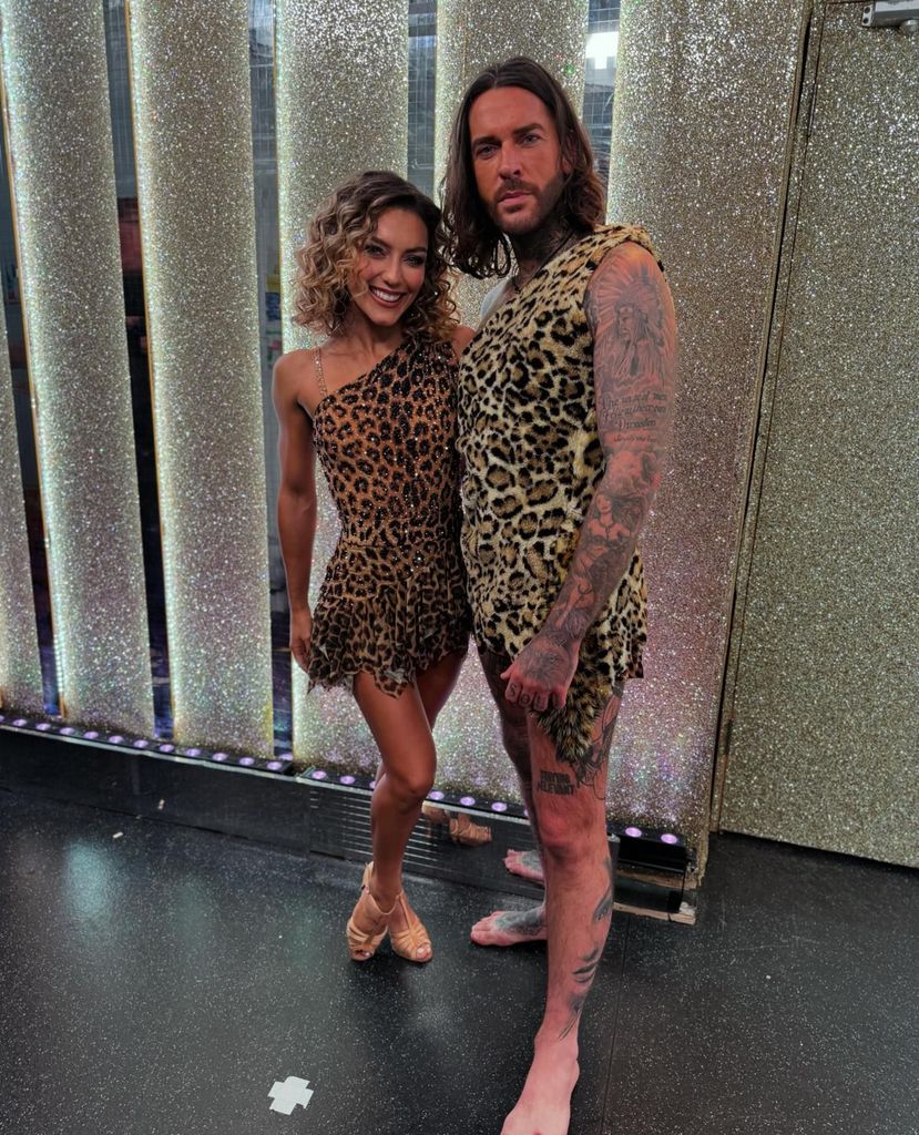 Pete and Jowita in leopard print