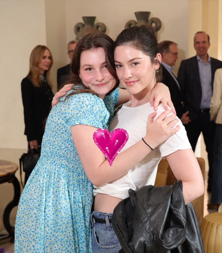 Photo shared by Ali Wentworth to her Instagram Stories April 20, 2024 of her and George Stephanopoulos' daughter Elliott posing with JJ Abrams daughter Gracie Abrams at a party celebrating George's new book, The Situation Room