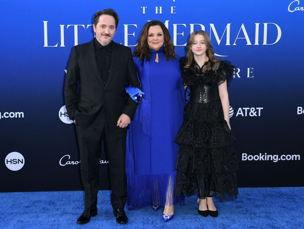 Melissa McCarthy with her husband Ben Falcone and youngest daughter Georgette 