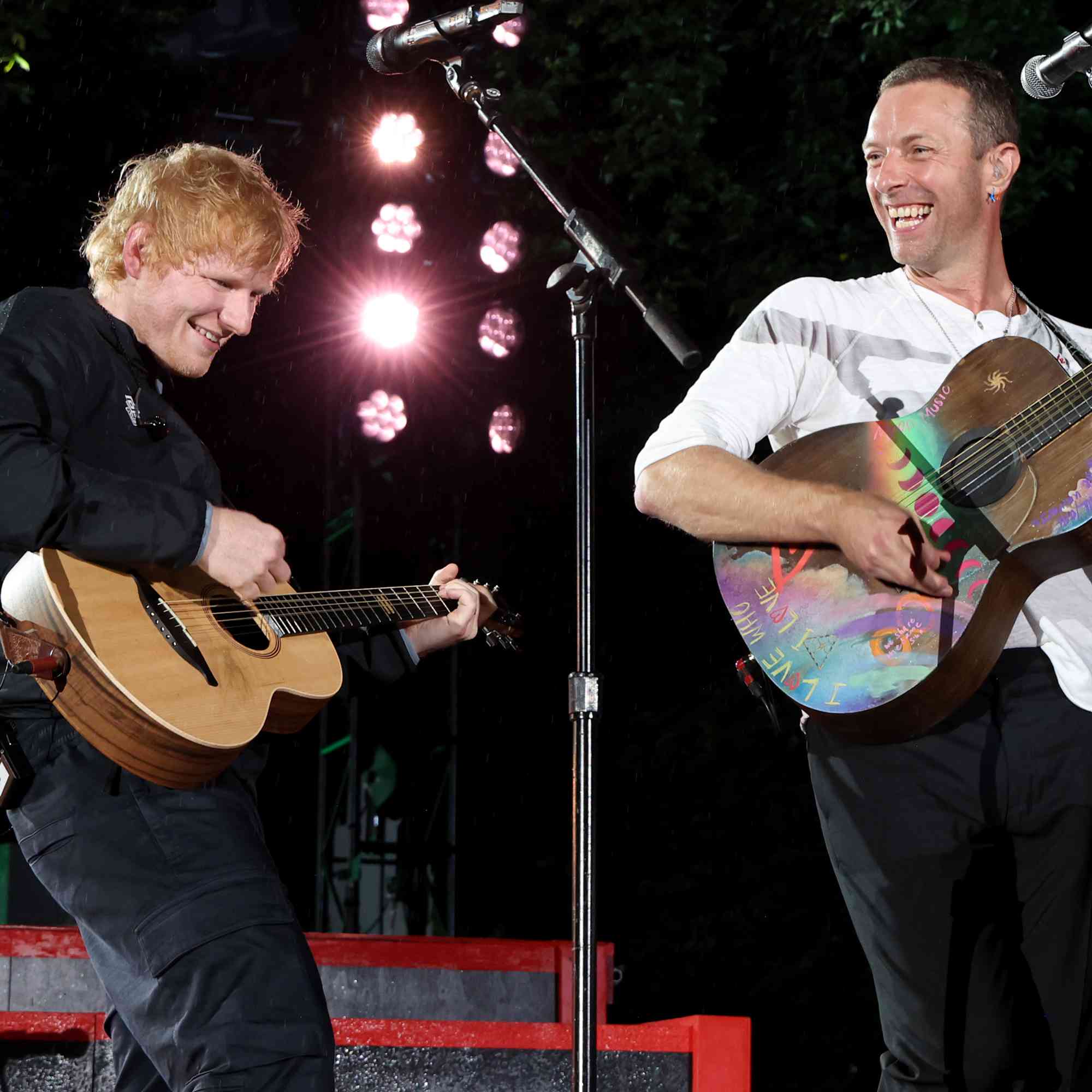 Ed Sheeran and Chris Martin