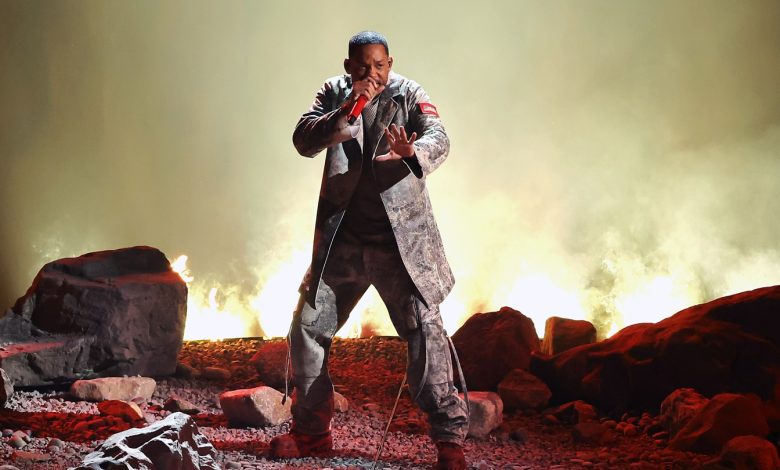 Will Smith performs onstage during the 2024 BET Awards at Peacock Theater on June 30 in Los Angeles.