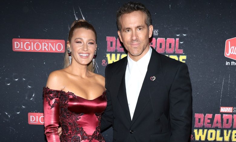 Blake Lively and Ryan Reynolds attend the Deadpool & Wolverine premiere