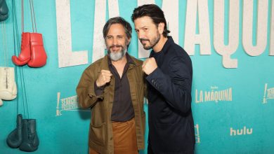 Gael García Bernal and Diego Luna attend the premiere of Hulu