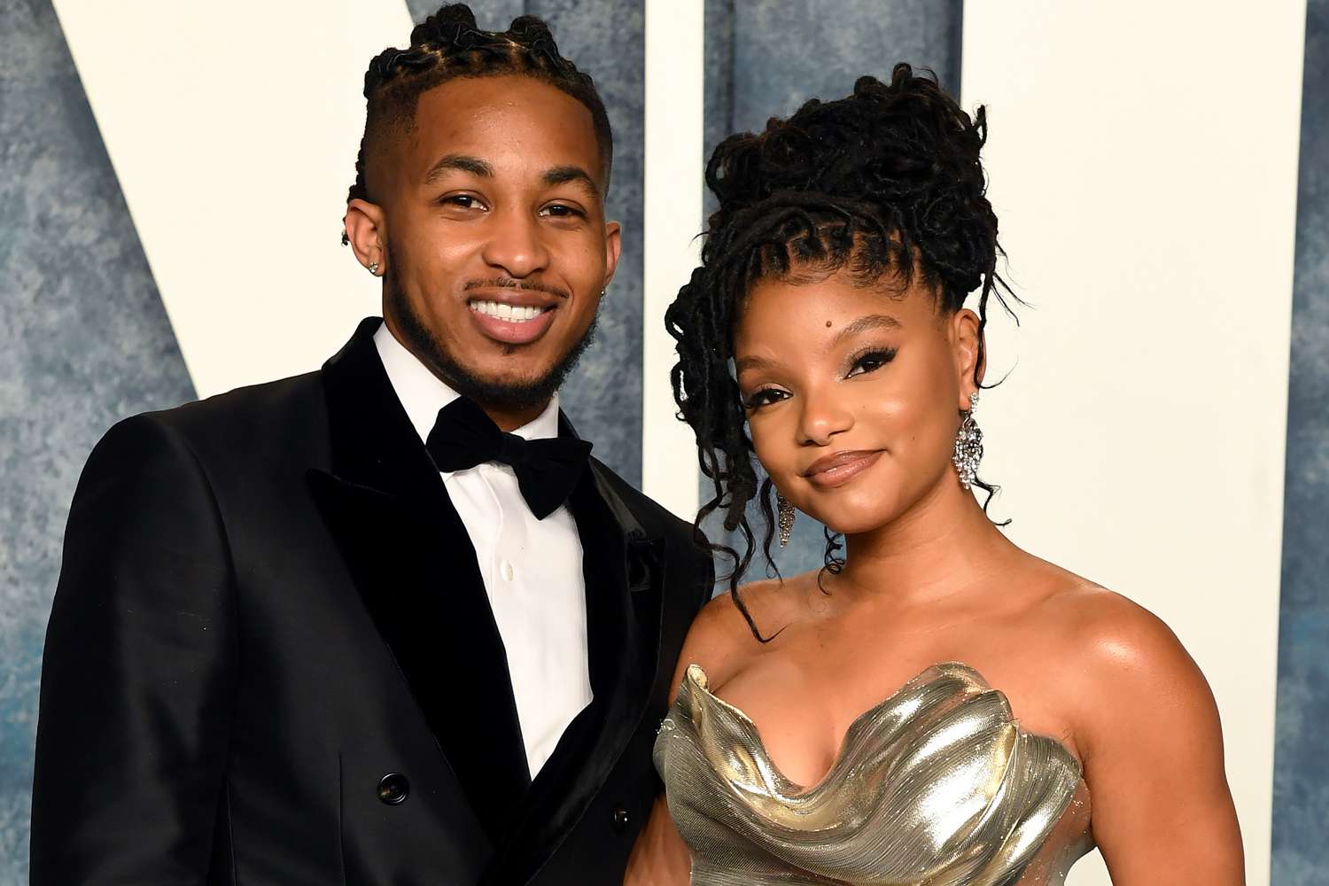 DDG and Halle Bailey attend the 2023 Vanity Fair Oscar Party