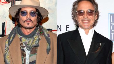 Johnny Depp attends the opening of his experiential and immersive exhibition A Bunch of Stuff; Robert Downey Jr. attend