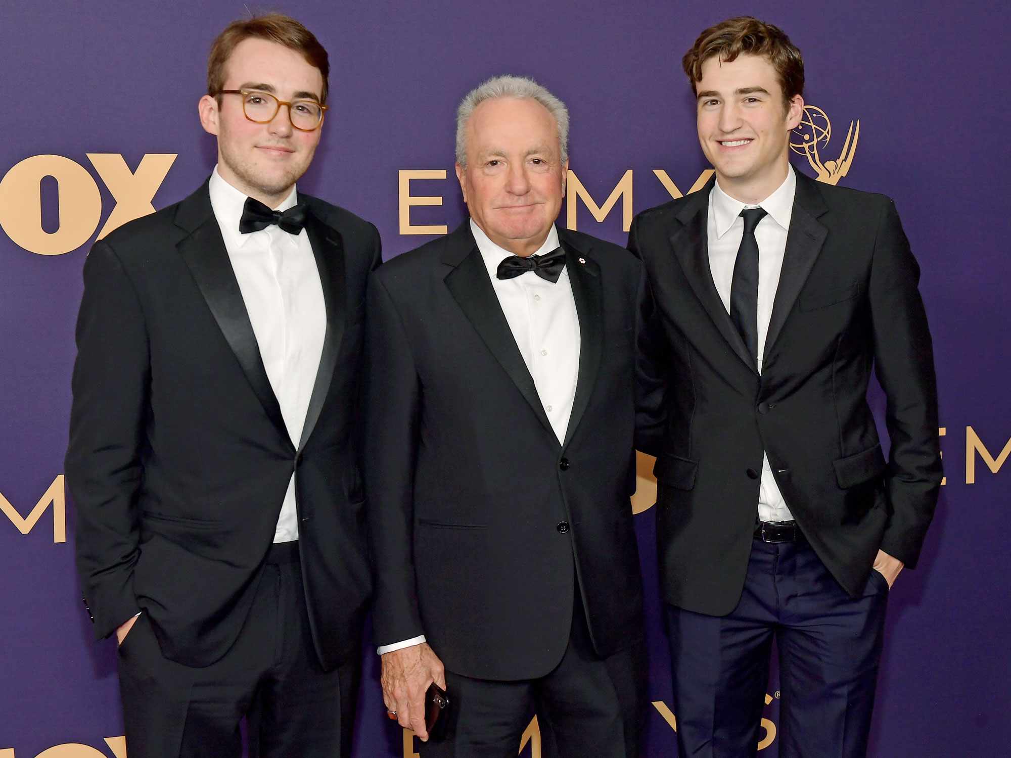 LOS ANGELES, CALIFORNIA - SEPTEMBER 22: (L-R) Henry Michaels, Lorne Michaels and Edward Michaels attend the 71st Emmy Awards at Microsoft Theater on September 22, 2019 in Los Angeles, California. (Photo by Matt Winkelmeyer/Getty Images)