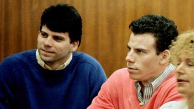 Lyle and Erik Menendez during a 1992 court appearance in Los Angeles.