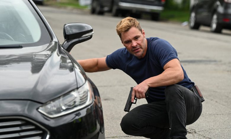 Patrick John Flueger as Officer Adam Ruzek in Chicago PD.