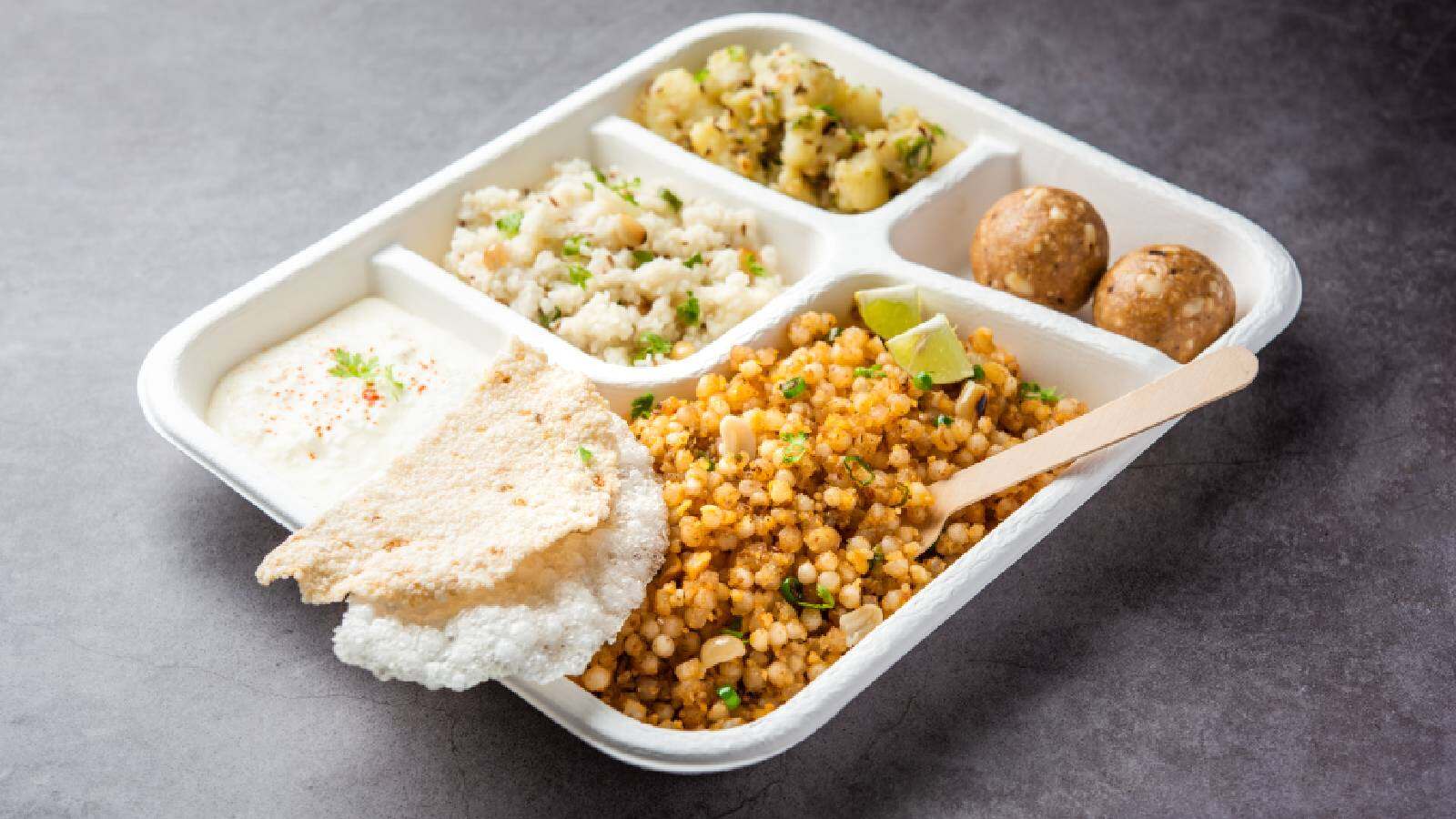 A plate of navratri fast food