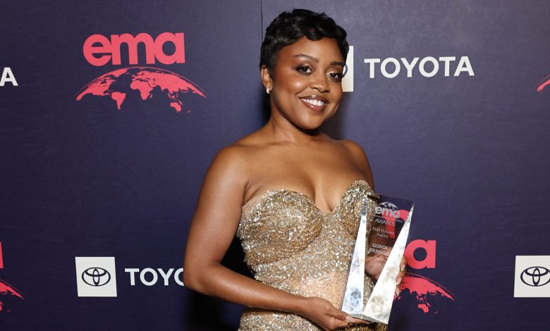 Quinta Brunson attends The 34th Annual EMA Awards Gala honoring Quinta Brunson, sponsored by Toyota, at Radford Studio Center on October 26, 2024 in Studio City, California.