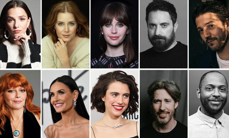 Marisa Abela, Amy Adams, Felicity Jones, Pablo Larrain, Diego Luna, Natasha Lyonne, Demi Moore, Margaret Qualley, Jason Reitman and RaMell Ross