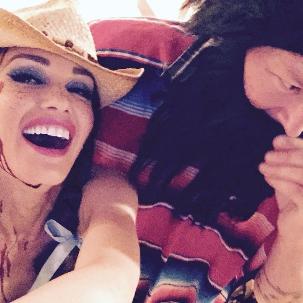 Gwen Stefani and Blake Shelton dress up for Halloween in 2015, shared on Instagram